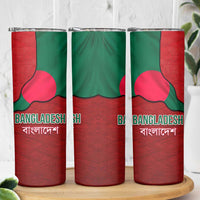 Bangladesh Skinny Tumbler with National Flag Design and Bengali Script