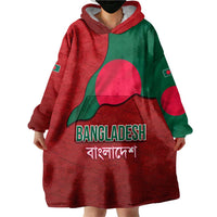 Bangladesh Wearable Blanket Hoodie with National Flag Design and Bengali Script