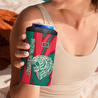 Bangladesh 4 in 1 Can Cooler Tumbler with Tiger Bengal Design and National Emblem Motif