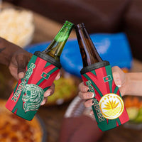 Bangladesh 4 in 1 Can Cooler Tumbler with Tiger Bengal Design and National Emblem Motif