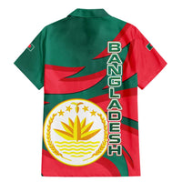 Bangladesh Family Matching Mermaid Dress and Hawaiian Shirt with Tiger Bengal Design and National Emblem Motif