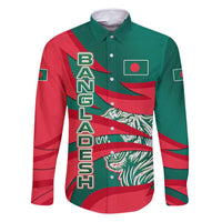 Bangladesh Family Matching Mermaid Dress and Hawaiian Shirt with Tiger Bengal Design and National Emblem Motif