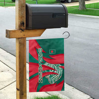 Bangladesh Garden Flag with Tiger Bengal Design and National Emblem Motif