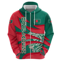 Bangladesh Hoodie with Tiger Bengal Design and National Emblem Motif