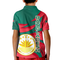 Bangladesh Kid Polo Shirt with Tiger Bengal Design and National Emblem Motif