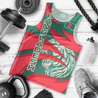 Bangladesh Men Tank Top with Tiger Bengal Design and National Emblem Motif