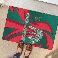 Bangladesh Rubber Doormat with Tiger Bengal Design and National Emblem Motif