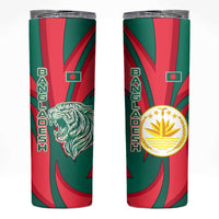 Bangladesh Skinny Tumbler with Tiger Bengal Design and National Emblem Motif