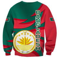 Bangladesh Sweatshirt with Tiger Bengal Design and National Emblem Motif