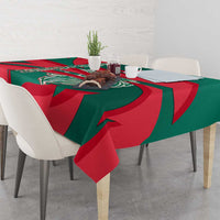 Bangladesh Tablecloth with Tiger Bengal Design and National Emblem Motif