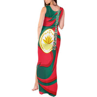 Bangladesh Tank Maxi Dress with Tiger Bengal Design and National Emblem Motif