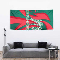 Bangladesh Tapestry with Tiger Bengal Design and National Emblem Motif