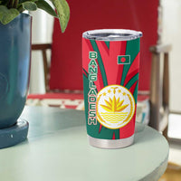 Bangladesh Tumbler Cup with Tiger Bengal Design and National Emblem Motif