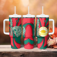 Bangladesh Tumbler With Handle with Tiger Bengal Design and National Emblem Motif