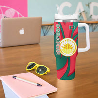 Bangladesh Tumbler With Handle with Tiger Bengal Design and National Emblem Motif