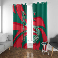 Bangladesh Window Curtain with Tiger Bengal Design and National Emblem Motif