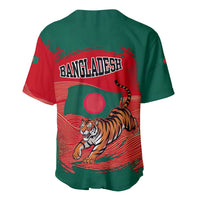 Bangladesh Flag Baseball Jersey with Royal Bengal Tiger Design