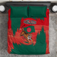 Bangladesh Flag Bedding Set with Royal Bengal Tiger Design