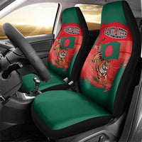 Bangladesh Flag Car Seat Cover with Royal Bengal Tiger Design
