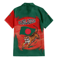 Bangladesh Flag Family Matching Mermaid Dress and Hawaiian Shirt with Royal Bengal Tiger Design
