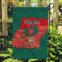 Bangladesh Flag Garden Flag with Royal Bengal Tiger Design