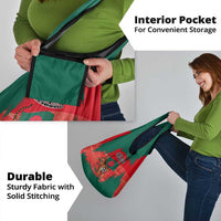 Bangladesh Flag Grocery Bag with Royal Bengal Tiger Design