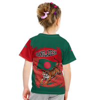 Bangladesh Flag Kid T Shirt with Royal Bengal Tiger Design