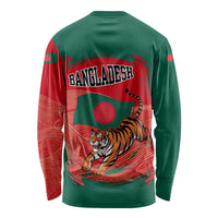 Bangladesh Flag Long Sleeve Shirt with Royal Bengal Tiger Design