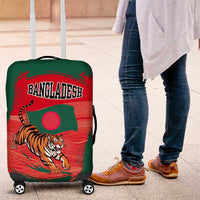 Bangladesh Flag Luggage Cover with Royal Bengal Tiger Design