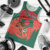 Bangladesh Flag Men Tank Top with Royal Bengal Tiger Design