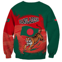 Bangladesh Flag Sweatshirt with Royal Bengal Tiger Design
