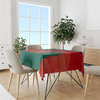 Bangladesh Flag Tablecloth with Royal Bengal Tiger Design