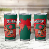 Bangladesh Flag Tumbler Cup with Royal Bengal Tiger Design
