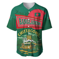 Bangladesh Chittagong Heritage Baseball Jersey with National Emblem and Flag