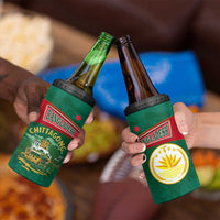 Bangladesh Chittagong Heritage 4 in 1 Can Cooler Tumbler with National Emblem and Flag