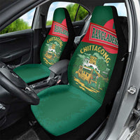 Bangladesh Chittagong Heritage Car Seat Cover with National Emblem and Flag