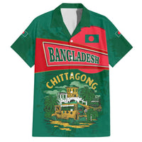 Bangladesh Chittagong Heritage Family Matching Puletasi and Hawaiian Shirt with National Emblem and Flag