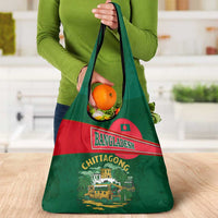 Bangladesh Chittagong Heritage Grocery Bag with National Emblem and Flag