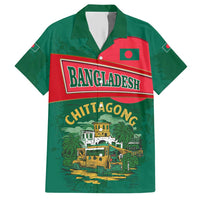 Bangladesh Chittagong Heritage Hawaiian Shirt with National Emblem and Flag