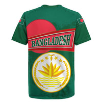 Bangladesh Chittagong Heritage Rugby Jersey with National Emblem and Flag
