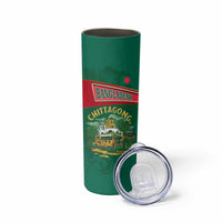 Bangladesh Chittagong Heritage Skinny Tumbler with National Emblem and Flag
