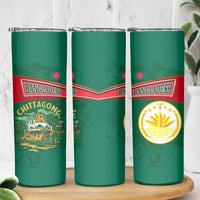 Bangladesh Chittagong Heritage Skinny Tumbler with National Emblem and Flag