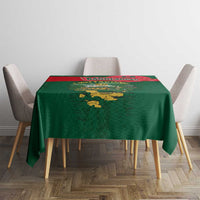 Bangladesh Chittagong Heritage Tablecloth with National Emblem and Flag