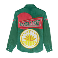 Bangladesh Chittagong Heritage Women Casual Shirt with National Emblem and Flag