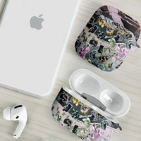 Personalized Made By Human Imperfect Statue Faces AirPods Case Handmade Look Grunge Collage Pop Art