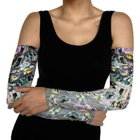 Personalized Made By Human Imperfect Statue Faces Arm Sleeves Handmade Look Grunge Collage Pop Art