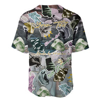 Personalized Made By Human Imperfect Statue Faces Baseball Jersey Handmade Look Grunge Collage Pop Art