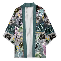 Personalized Made By Human Imperfect Statue Faces Kimono Handmade Look Grunge Collage Pop Art