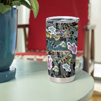 Personalized Made By Human Imperfect Statue Faces Tumbler Cup Handmade Look Grunge Collage Pop Art