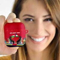 Central African Republic AirPods Case with Red Blue Green Tribal Design and National Flag - Wonder Print Shop